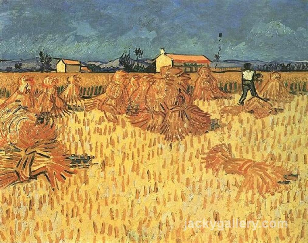 Harvest in Provence, Van Gogh painting